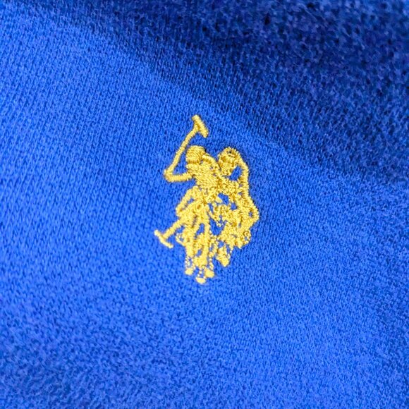 US Polo Assn Men's Pullover Sweatshirt, Size M, Blue, Quarter Zip, Pockets - Picture 13 of 15